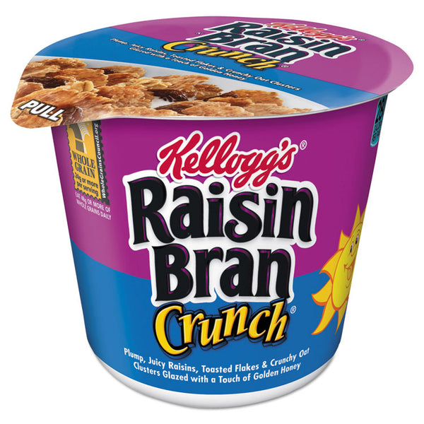 Kellogg's® Breakfast Cereal, Raisin Bran Crunch, Single-Serve 2.8 oz Cup, 6/Box (KEB01474) Pack of 6