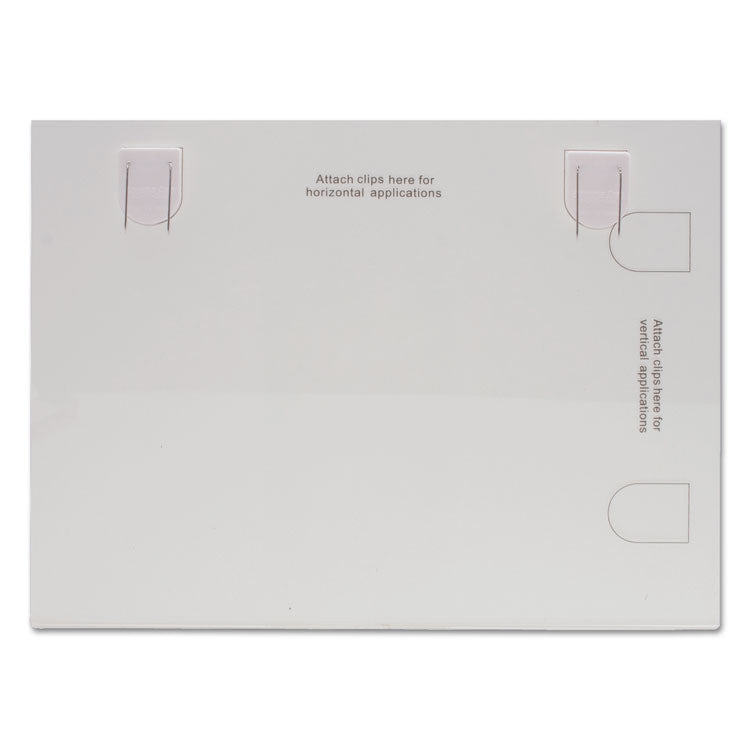 Advantus Panel Wall Acrylic Frame, 11 x 8.5, Fabric Panel Mount, Clear (AVT75317) Each
