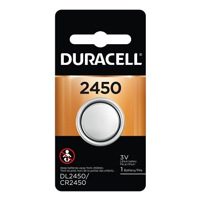 Duracell Lithium Battery, Coin Cell, 3V, 2450, (1 EA/PK) 36 Bulk Pack (243-DL2450BPK) 36 PK / CA