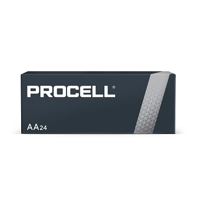 Duracell Procell Battery, Non-Rechargeable Alkaline, 1.5 V, AA (243-PC1500BKD) 24 EA / PK