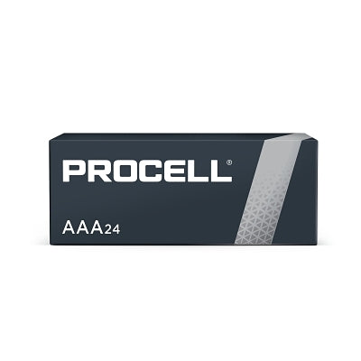 Duracell Procell Battery, Non-Rechargeable Alkaline, 1.5 V, AAA (243-PC2400BKD) 24 EA / PK