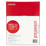 Universal® White Labels, Inkjet/Laser Printers, 2 x 4, White, 10/Sheet, 100 Sheets/Box (UNV80107)