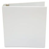 Universal® Economy Round Ring View Binder, 3 Rings, 1.5" Capacity, 11 x 8.5, White (UNV20972)