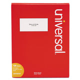 Universal® Copier Mailing Labels, Copiers, 2 x 4.25, White, 10/Sheet, 100 Sheets/Box (UNV90107) Pack of 1000