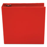 Universal® Economy Non-View Round Ring Binder, 3 Rings, 3" Capacity, 11 x 8.5, Red (UNV30409)