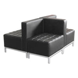 Alera® Alera QUB Series Ottoman, 26.38w x 21.5d x 17.5h, Black (ALEQB8216)