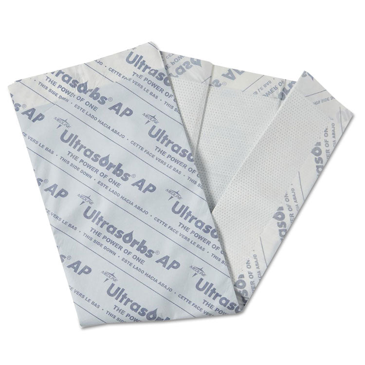 Medline Ultrasorbs AP Underpads, 31" x 36", White, 10/Pack (MIIULTRSORB3136)