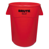 Rubbermaid® Commercial Vented Round Brute Container, 44 gal, Plastic, Red (RCP264360REDEA) Each