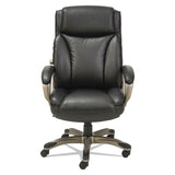 Alera® Alera Veon Series Executive High-Back Bonded Leather Chair, Supports Up to 275 lb, Black Seat/Back, Graphite Base (ALEVN4119)