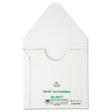 Quality Park™ Redi-File Disk Pocket/Mailer for CDs/DVDs, Square Flap, Tuck-Tab Closure, 6 x 5.88, White, 10/Pack (QUA64112) Pack of 10