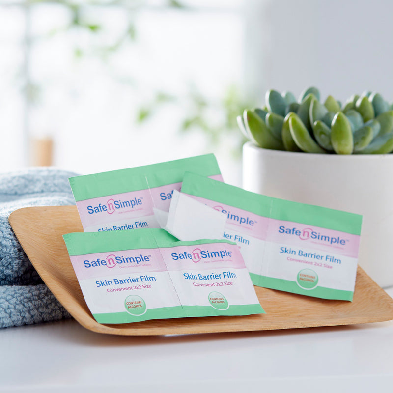 Safe N Simple™ Skin Barrier Wipe 43% / 20% Strength Isopropyl Alcohol / Butyl Ester of PVM/MA Copolymer Individual Packet NonSterile (895485_EA) 1/EA