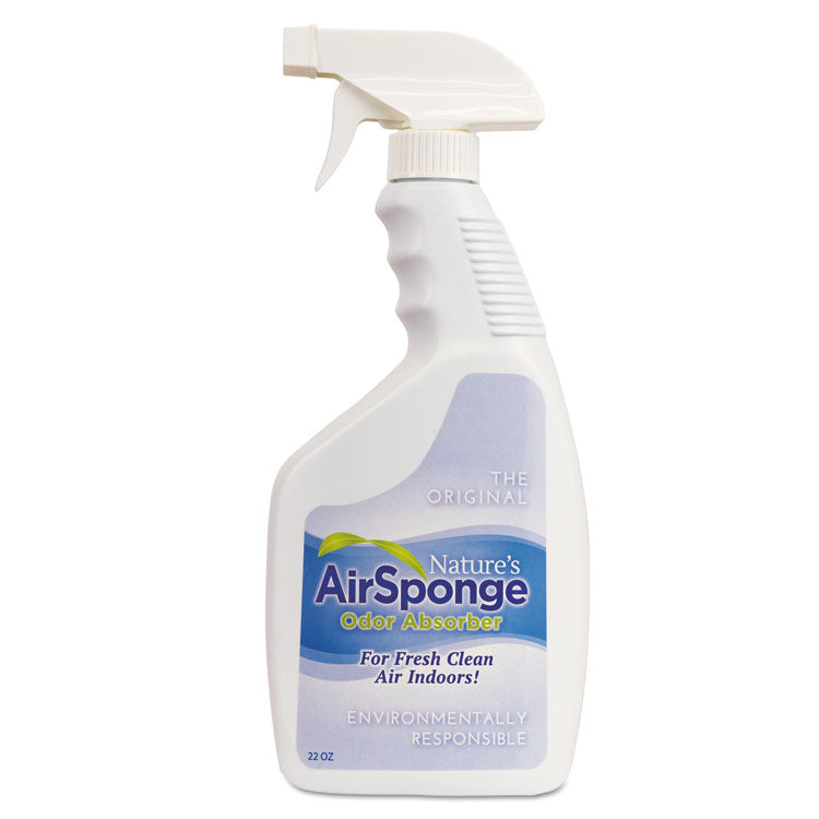 Nature's Air Sponge Odor Absorber Spray, Fragrance Free, 22 oz Spray Bottle, 12/Carton (DEL10132CT) Case of 12