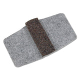 Master Caster® Wrap Around Felt Floor Savers, Rectangular, 7.25 x 1 x 8, Gray/Black, 16/Pack (MAS88458) Pack of 16