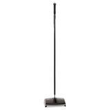 Rubbermaid® Commercial Floor and Carpet Sweeper, 44" Handle, Black/Gray (RCP421288BLA)