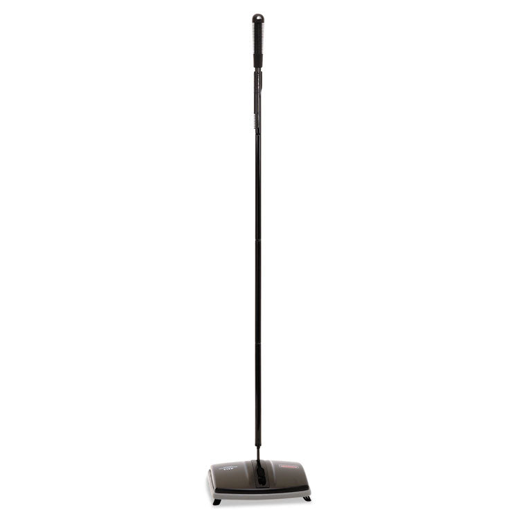 Rubbermaid® Commercial Floor and Carpet Sweeper, 44" Handle, Black/Gray (RCP421288BLA)