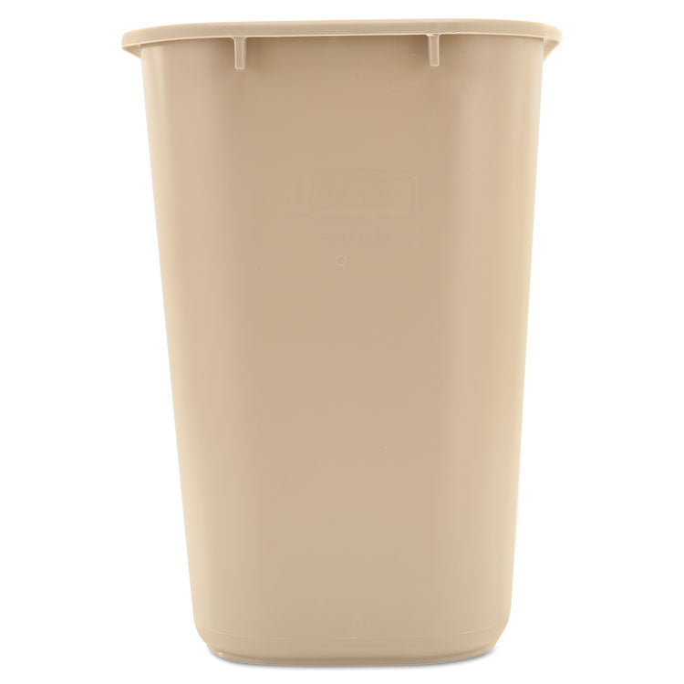 Rubbermaid® Commercial Deskside Plastic Wastebasket, 7 gal, Plastic, Beige (RCP295600BG) Each