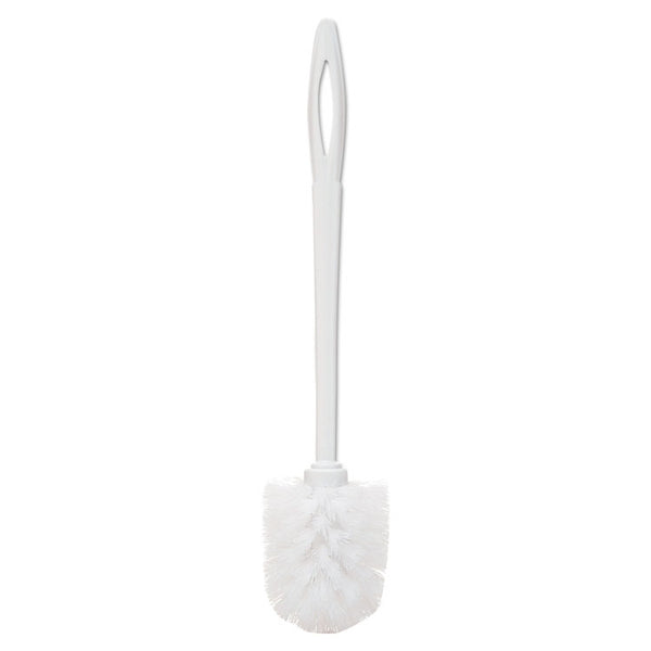 Rubbermaid® Commercial Toilet Bowl Brush, 10" Handle, White (RCP631000WE)