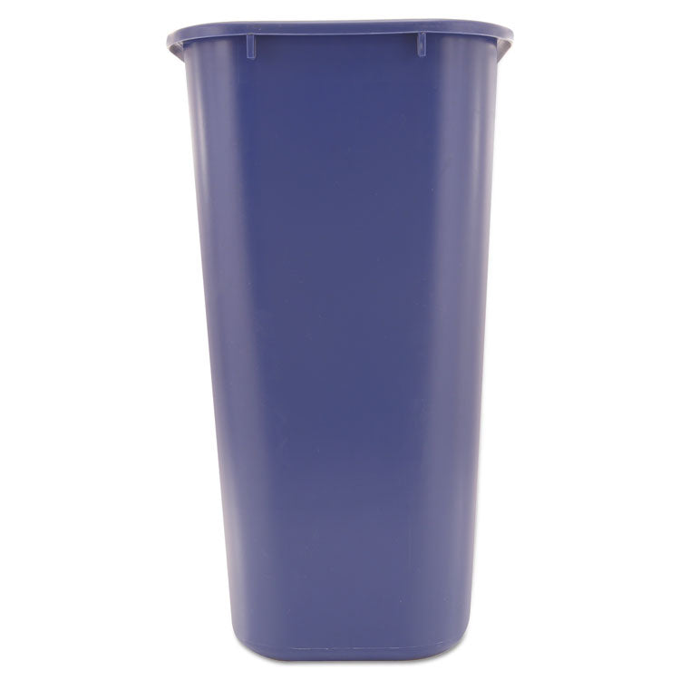 Rubbermaid® Commercial Deskside Recycling Container with Symbol, Large, 41.25 qt, Plastic, Blue (RCP295773BE) Each