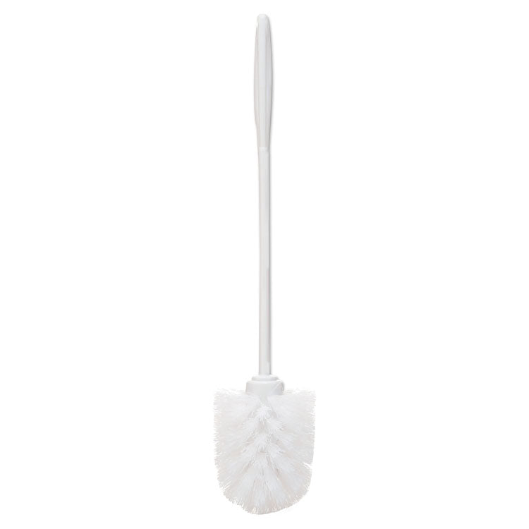 Rubbermaid® Commercial Toilet Bowl Brush, 10" Handle, White (RCP631000WE)