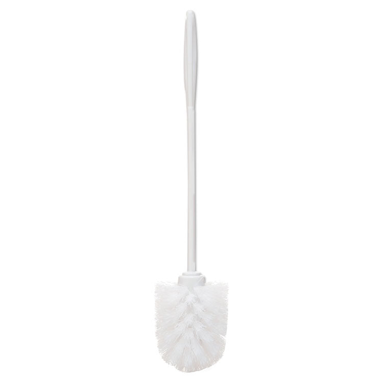 Rubbermaid® Commercial Commercial-GradeToilet Bowl Brush, 10" Handle, White, 24/Carton (RCP631000WECT)