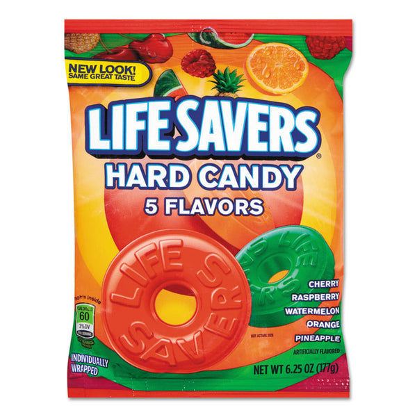 LifeSavers® Hard Candy, Original Five Flavors, 6.25 oz Bag (LFS88501) Each