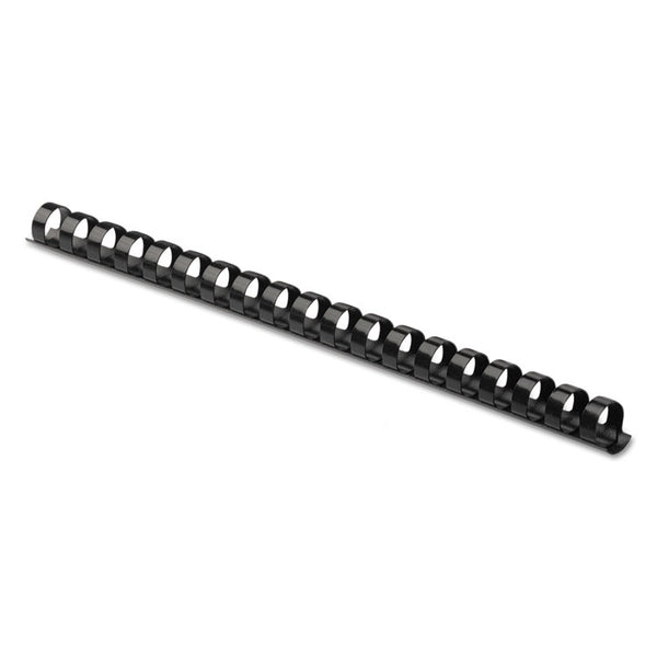Fellowes® Plastic Comb Bindings, 3/8" Diameter, 55 Sheet Capacity, Black, 100/Pack (FEL52325)