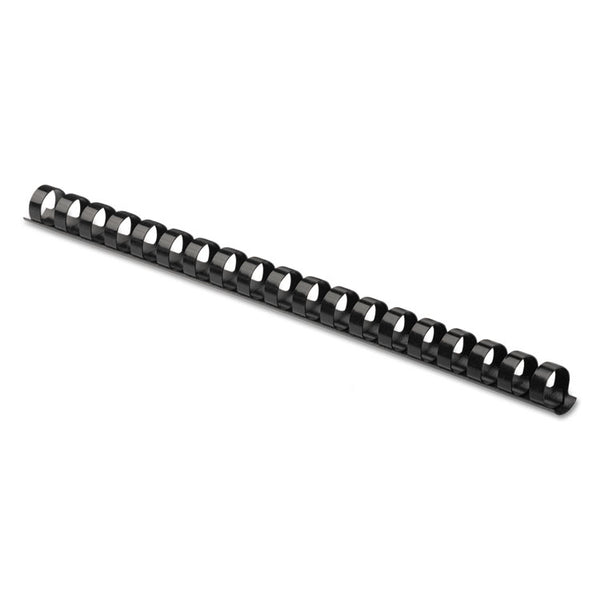 Fellowes® Plastic Comb Bindings, 1/2" Diameter, 90 Sheet Capacity, Black, 100/Pack (FEL52326)