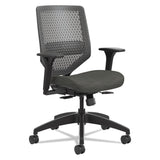 HON® Solve Series ReActiv Back Task Chair, Supports Up to 300 lb, 18" to 23" Seat Height, Ink Seat, Charcoal Back, Black Base (HONSVR1ACLC10TK)