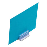 deflecto® Clips Grips Tags SuperGrip Display Holder, 1 x 0.5 x 0.5, Clear, 50/Pack (DEF20002) Bag of 50