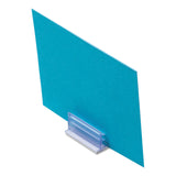 deflecto® Clips Grips Tags SuperGrip Display Holder, 1 x 0.5 x 0.5, Clear, 50/Pack (DEF20002) Bag of 50