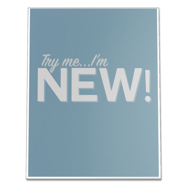 deflecto® Classic Image Slanted Sign Holder, Portrait, 8.5 x 11 Insert, Clear (DEF69701) Each
