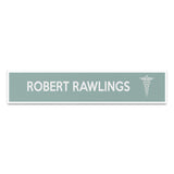 deflecto® Superior Image Cubicle Nameplate Sign Holder, 8.5 x 2 Insert, Clear (DEF587501) Each