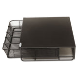 Safco® One Drawer Hospitality Organizer, 5 Compartments, 12.5 x 11.25 x 3.25, Black (SAF3274BL)