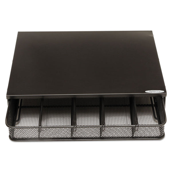 Safco® One Drawer Hospitality Organizer, 5 Compartments, 12.5 x 11.25 x 3.25, Black (SAF3274BL) Each