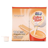 Coffee mate® Liquid Coffee Creamer, Original, 0.38 oz Mini Cups, 180/Carton (NES753032) Box of 180