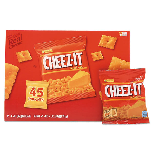 Sunshine® Cheez-it Crackers, Original, 1.5 oz Pack, 45 Packs/Carton (KEB827553)