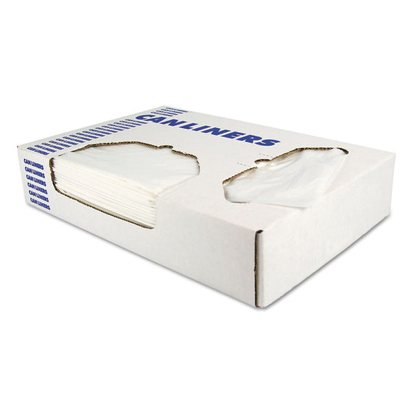 AccuFit® Linear Low Density Can Liners with AccuFit Sizing, 23 gal, 0.9 mil, 28" x 45", Clear, 25 Bags/Roll, 8 Rolls/Carton (HERH5645TCR01) Case of 200