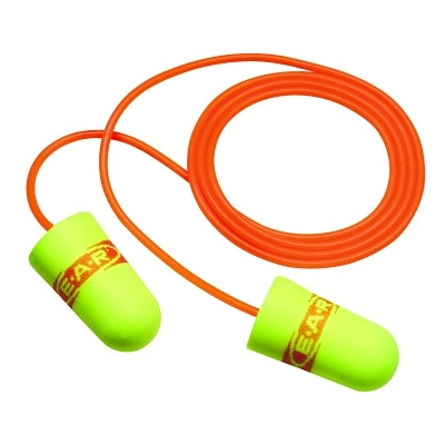 3M™ E-A-Rsoft SuperFit Earplugs, Polyurethane, Red/Yellow, Corded (247-311-1254) 200 Pairs