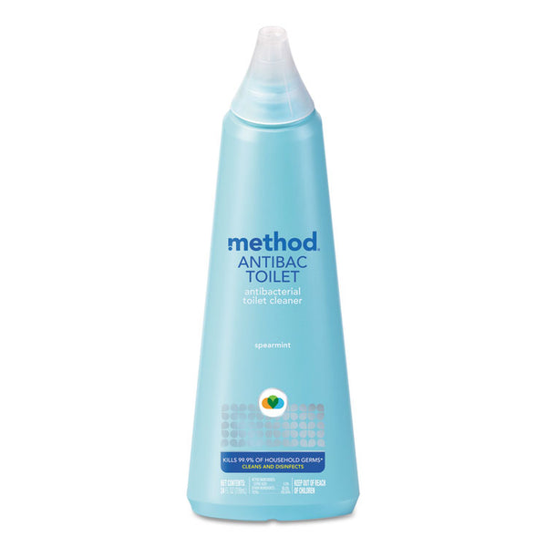 Method® Antibacterial Toilet Cleaner, Spearmint, 24 oz Bottle, 6/Carton (MTH01221CT) Case of 6