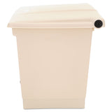 Rubbermaid® Commercial Indoor Utility Step-On Waste Container, 8 gal, Plastic, Beige (RCP6143BEI) Each