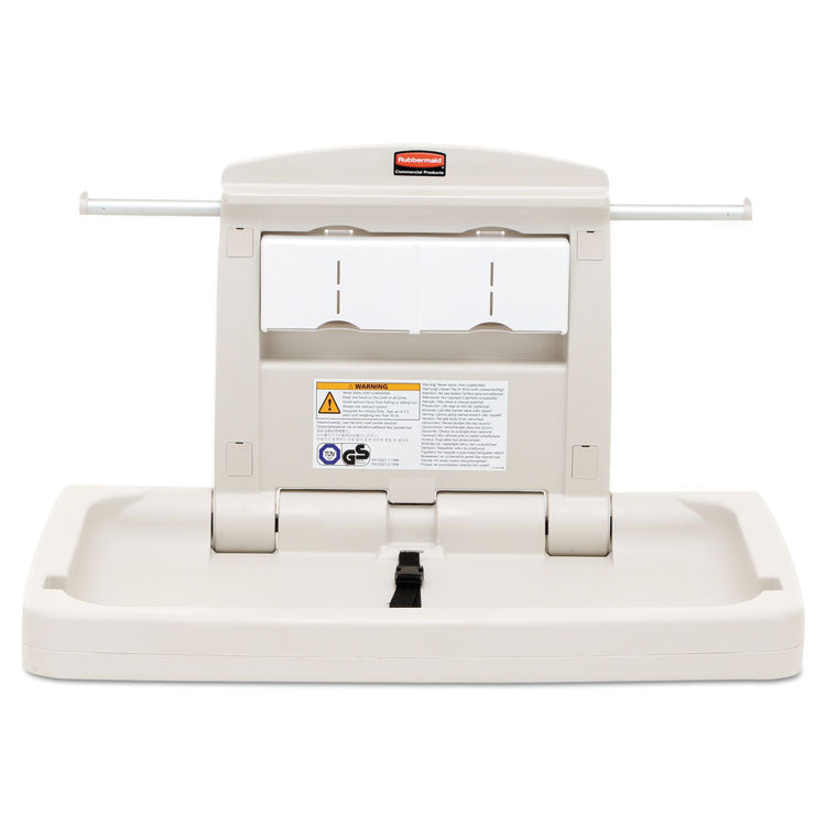 Rubbermaid® Commercial Sturdy Station 2 Baby Changing Table, 33.5 x 21.5, Platinum (RCP781888)