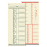 TOPS™ Time Clock Cards, Replacement for K14-15, Two Sides, 3.38 x 8.25, 500/Box (TOP1260) Pack of 500