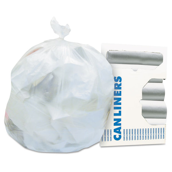 Heritage High-Density Waste Can Liners, 7 gal, 6 microns, 22" x 20", Natural, 2,000/Carton (HERZ4022RNR01) Case of 2000