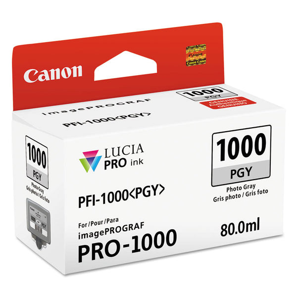 Canon® 0553C002 (PFI-1000) Lucia Pro Ink, Photo Gray (CNM0553C002)