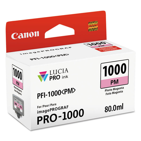 Canon® 0551C002 (PFI-1000) Lucia Pro Ink, Photo Magenta (CNM0551C002)