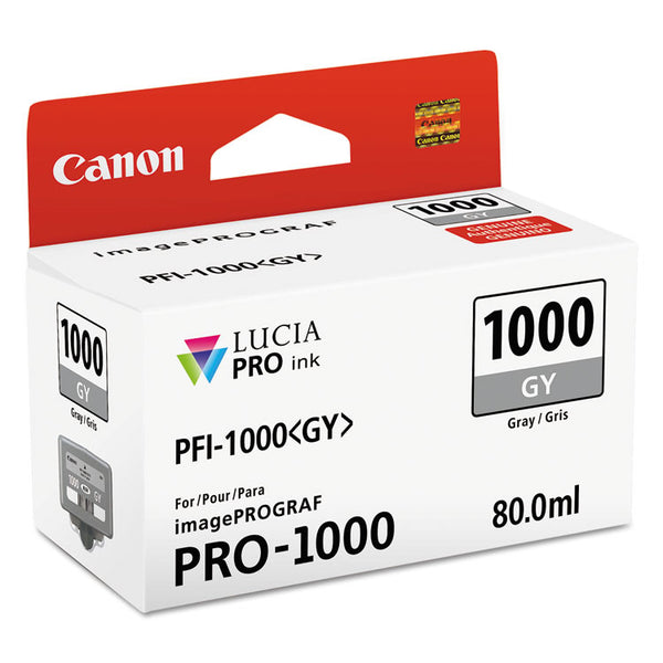 Canon® 0552C002 (PFI-1000) Lucia Pro Ink, Gray (CNM0552C002)