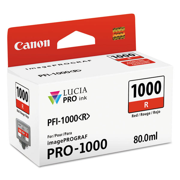 Canon® 0554C002 (PFI-1000) Lucia Pro Ink, Red (CNM0554C002)