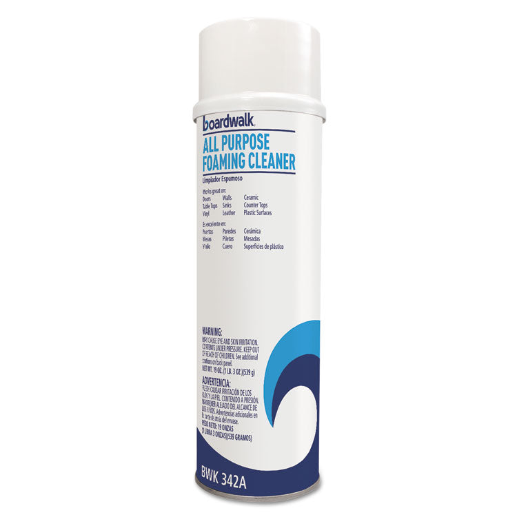 Boardwalk® All-Purpose Foaming Cleaner w/Ammonia, 19 oz Aerosol Spray (BWK342AEA)