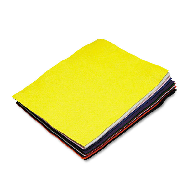 Creativity Street® Felt Sheet Pack, Rectangular, 9 x 12, Assorted Colors, 12/Pack (CKC390701) Pack of 12