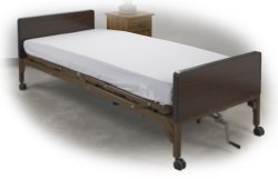 Drive Medical Bed Sheet Fitted 36 X 84 X 8 Inch White Cotton / Polyester Reusable (982779_BX) 2/BX